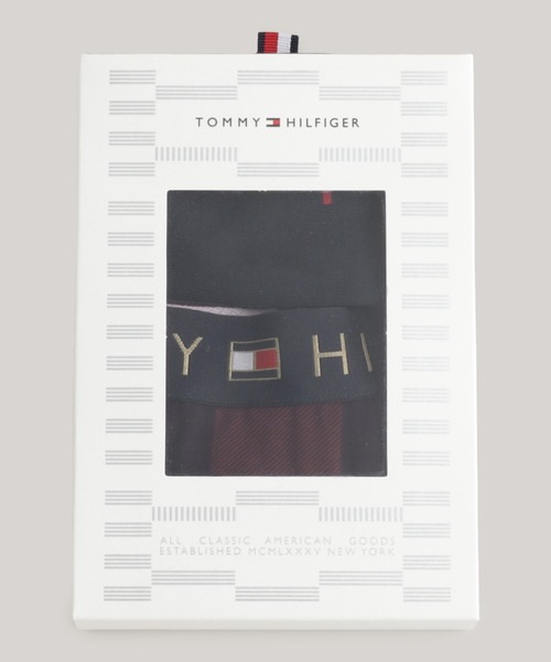 TOMMY HILFIGER（トミーヒルフィガー）の「ゴールドウエストトランクスプリントソックスセット（トランクス・メンズ・マルチ/レッド/ブルー・LARGE/MEDIUM）」の4枚目の写真