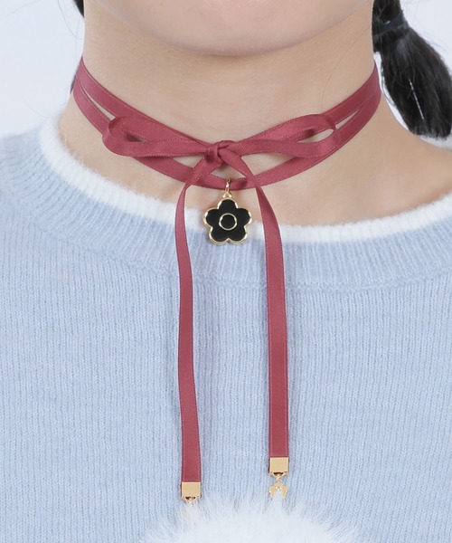 ディオール チョーカー リボンモチーフ ブルー Dior t18458s（NEW 