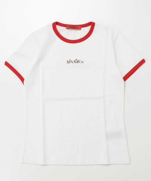 【セール】Max&Co.(マックスアンドコー)Kids & Junior ワンポイントブランドロゴ半袖Tシャツカットソー（Tシャツ/カットソー）｜MAX&Co.（マックス アンド コー）