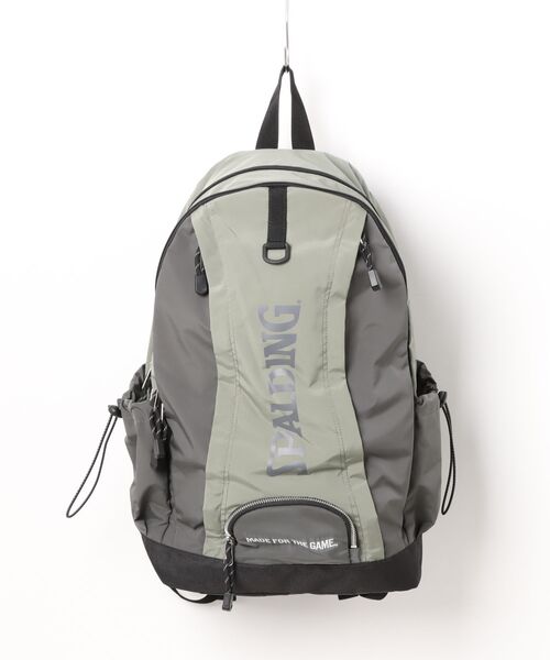 SPALDING(スポルディング)の「【SPALDING/スポルディング】MFTG BACKPACK ロゴ バックパック(バックパック/リュック・メンズ・ブラック/アイボリー/グレー・FREE)」の3枚目の写真