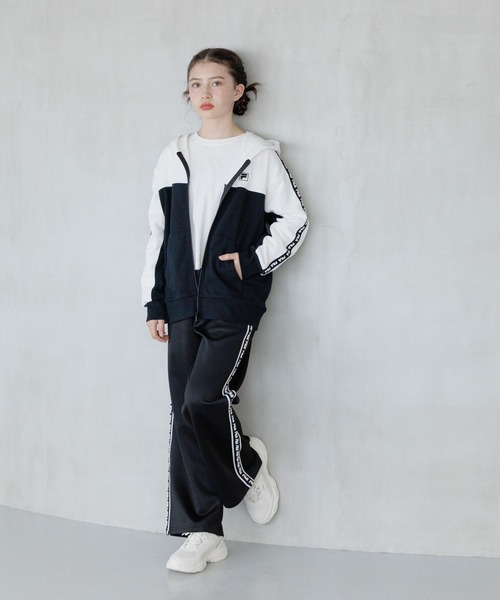 LAVANDA FILA コラボワークパンツ ※ブラック GLOBAL WORK｜FILA/コラボトラックパンツ/キッズ/252059