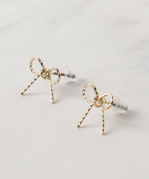 grove(グローブ)の「ファーリボン2WAYピアス(ピアス(両耳用)・レディース・ブラウン系その他/アイボリー/ライトグレー・00)」の7枚目の写真