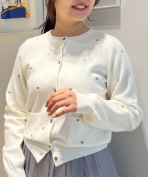 Apuweiser-riche（アプワイザーリッシェ）の「ハート刺繍カーデ