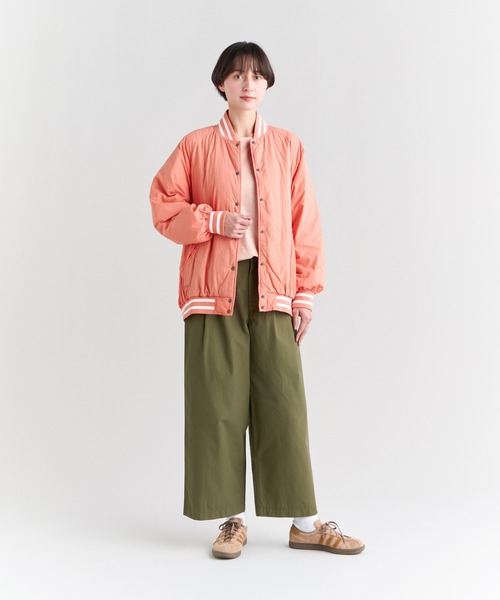 NANGA(ナンガ)の「SOFT DOWN STADIUM JKT W/ソフトダウン スタジアム ジャケット(ウィメンズ)(スタジャン・レディース・ブラック/ベージュ/グリーン/イエロー/オレンジ・M/S/L)」の21枚目の写真