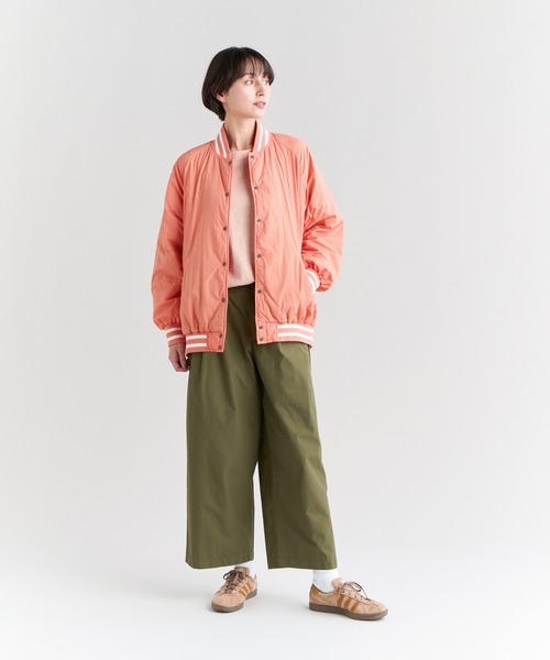 NANGA(ナンガ)の「SOFT DOWN STADIUM JKT W/ソフトダウン スタジアム ジャケット(ウィメンズ)(スタジャン・レディース・ブラック/ベージュ/グリーン/イエロー/オレンジ・M/S/L)」の22枚目の写真