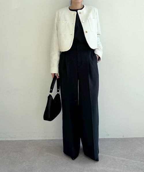 セール】ツィードショートジャケット（その他アウター）｜N.O.R.C