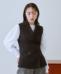 nissen | ジャケットライクジレ（セットアップ対応）(ベスト)