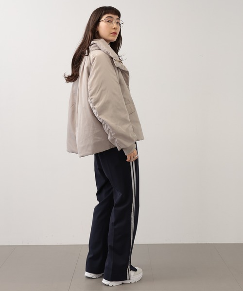 saloon(サルーン)の「SALOON(サルーン)/メモリータフタフードコート(ブルゾン・レディース・ブラウン/ブラック/カーキ・FREE)」の15枚目の写真