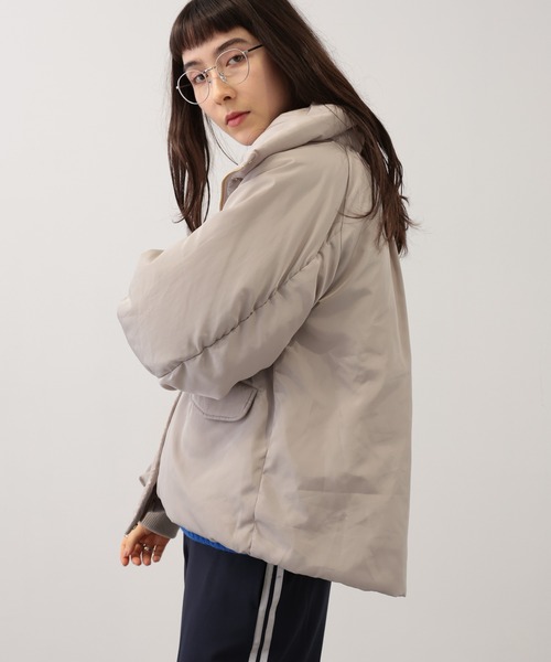 saloon(サルーン)の「SALOON(サルーン)/メモリータフタフードコート(ブルゾン・レディース・ブラウン/ブラック/カーキ・FREE)」の19枚目の写真