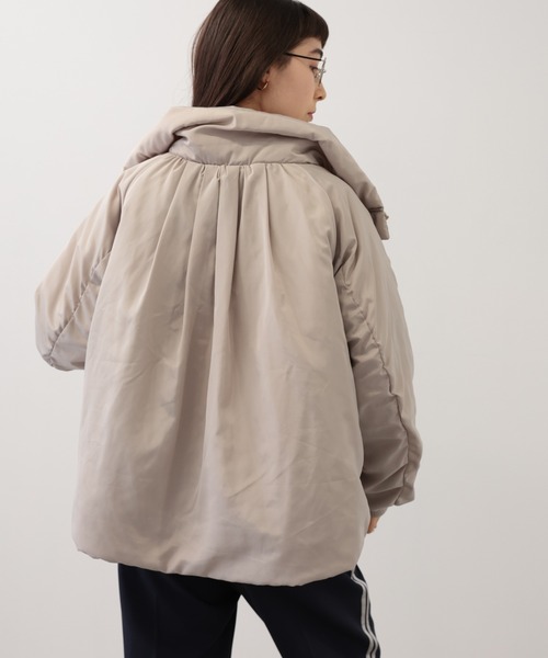 saloon(サルーン)の「SALOON(サルーン)/メモリータフタフードコート(ブルゾン・レディース・ブラウン/ブラック/カーキ・FREE)」の21枚目の写真