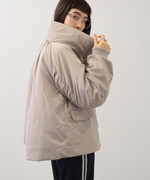 saloon(サルーン)の「SALOON(サルーン)/メモリータフタフードコート(ブルゾン・レディース・ブラウン/ブラック/カーキ・FREE)」の22枚目の写真