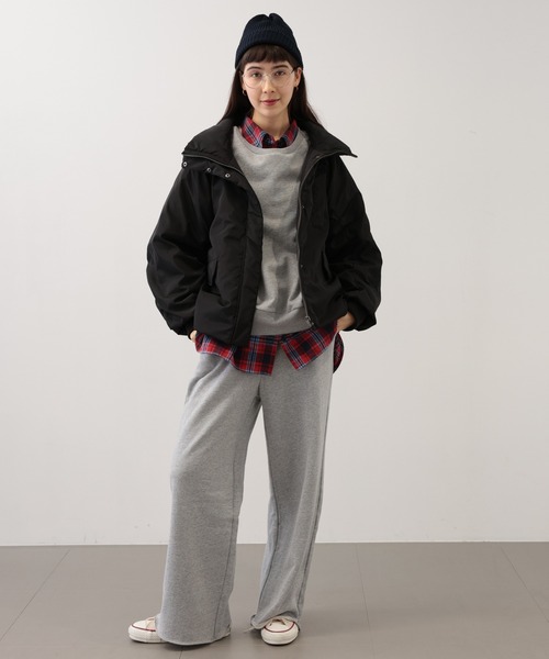 saloon(サルーン)の「SALOON(サルーン)/メモリータフタフードコート(ブルゾン・レディース・ブラウン/ブラック/カーキ・FREE)」の4枚目の写真