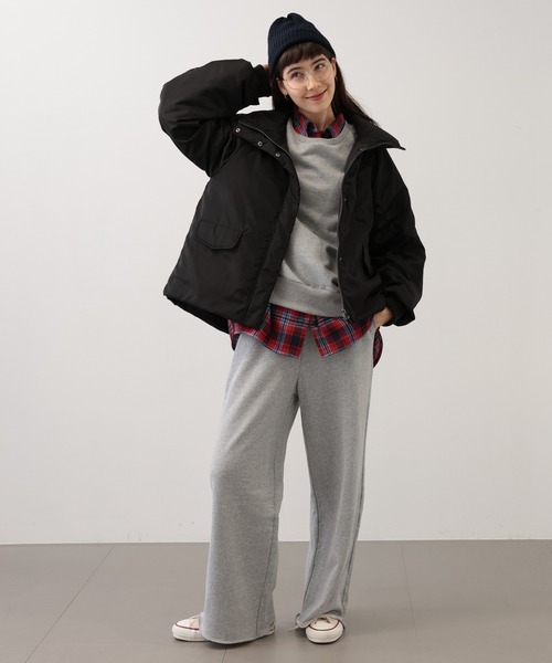 saloon(サルーン)の「SALOON(サルーン)/メモリータフタフードコート(ブルゾン・レディース・ブラウン/ブラック/カーキ・FREE)」の5枚目の写真