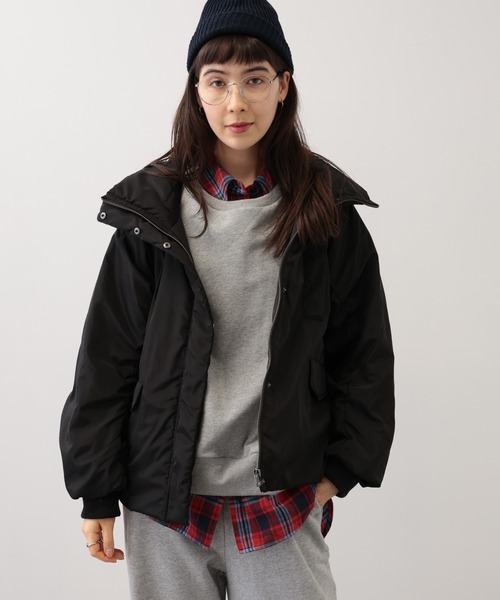 saloon(サルーン)の「SALOON(サルーン)/メモリータフタフードコート(ブルゾン・レディース・ブラウン/ブラック/カーキ・FREE)」の9枚目の写真