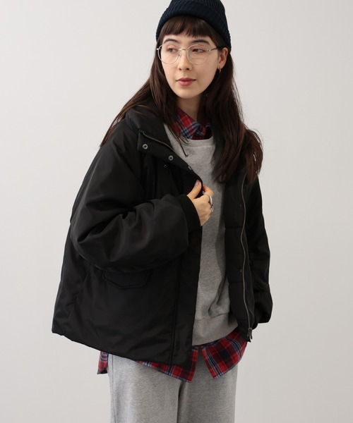 saloon(サルーン)の「SALOON(サルーン)/メモリータフタフードコート(ブルゾン・レディース・ブラウン/ブラック/カーキ・FREE)」の10枚目の写真