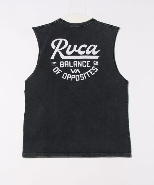 RVCA（ルーカ）の「RVCA/ルーカ タンクトップ バックプリント BF041-P36（タンクトップ・メンズ・ブラック×ホワイト/ブラック×パープル・L/S/M）」の13枚目の写真