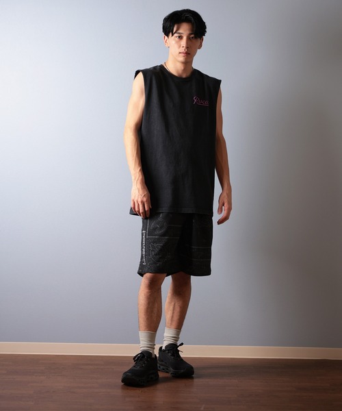 RVCA（ルーカ）の「RVCA/ルーカ タンクトップ バックプリント BF041-P36（タンクトップ・メンズ・ブラック×ホワイト/ブラック×パープル・L/S/M）」の10枚目の写真