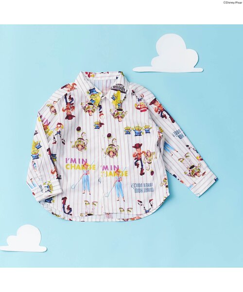 Disney（ディズニー）の「ディズニーキャラクター/総柄ストライプシャツ/トイ・ストーリー（シャツ/ブラウス・キッズ・ストライプ・130/120/110/100/90/80）」の10枚目の写真