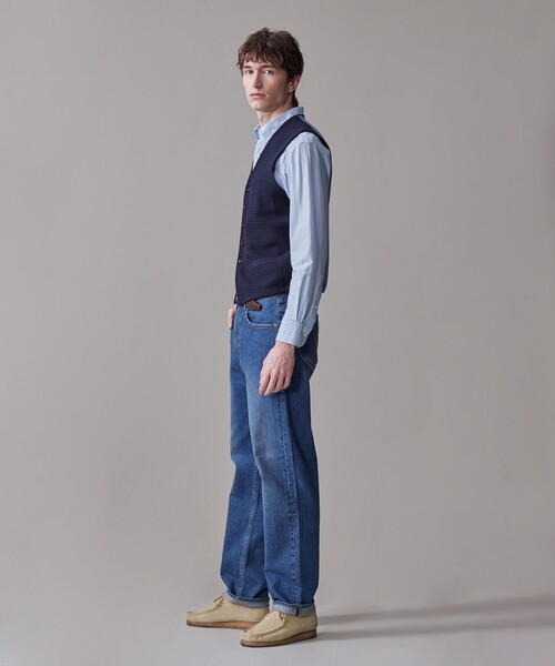 J.PRESS(ジェイプレス)の「ハイツイストヘリンボン ニットベスト(ベスト・メンズ・ネイビー系・X-LARGE/MEDIUM/LARGE)」の3枚目の写真