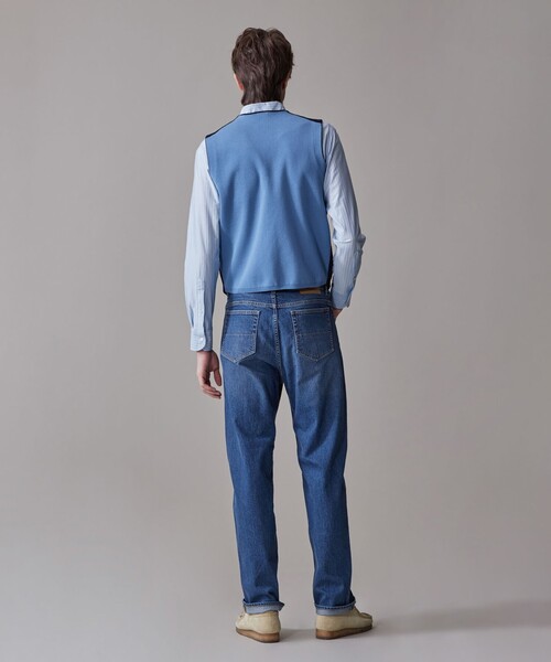 J.PRESS(ジェイプレス)の「ハイツイストヘリンボン ニットベスト(ベスト・メンズ・ネイビー系・X-LARGE/MEDIUM/LARGE)」の4枚目の写真