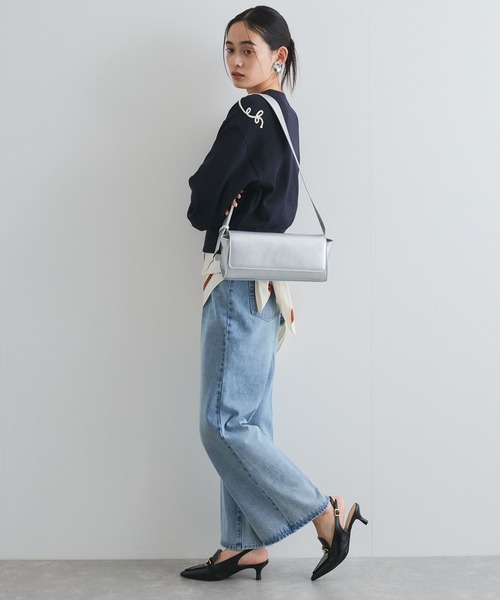 VIS（ビス）の「【軽量】横長ショルダーボディバッグ（ショルダーバッグ・レディース・ブラック/シルバー・FREE）」の8枚目の写真