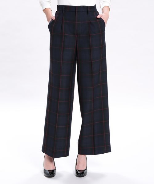 VIS（ビス）の「ワンタックワイドパンツ（その他パンツ・レディース・ダークブラウン/キャメル/ブルー系その他/ブラック・SMALL/MEDIUM）」の3枚目の写真