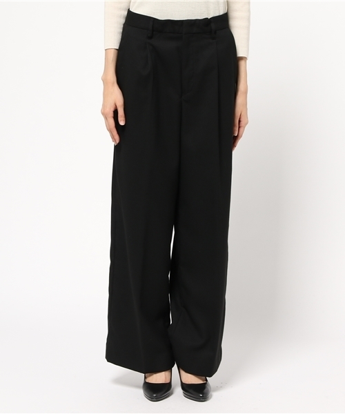 VIS（ビス）の「ワンタックワイドパンツ（その他パンツ・レディース・ダークブラウン/キャメル/ブルー系その他/ブラック・SMALL/MEDIUM）」の7枚目の写真