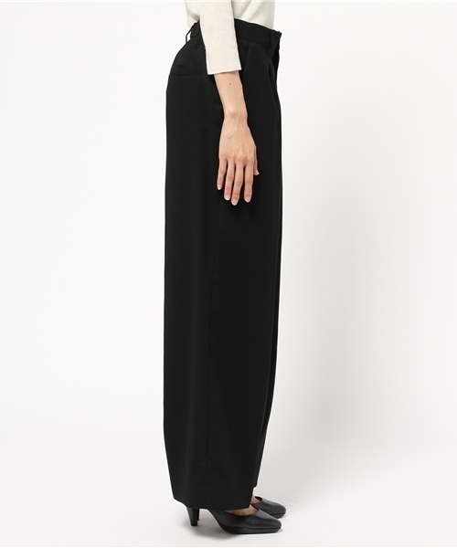 VIS（ビス）の「ワンタックワイドパンツ（その他パンツ・レディース・ダークブラウン/キャメル/ブルー系その他/ブラック・SMALL/MEDIUM）」の8枚目の写真