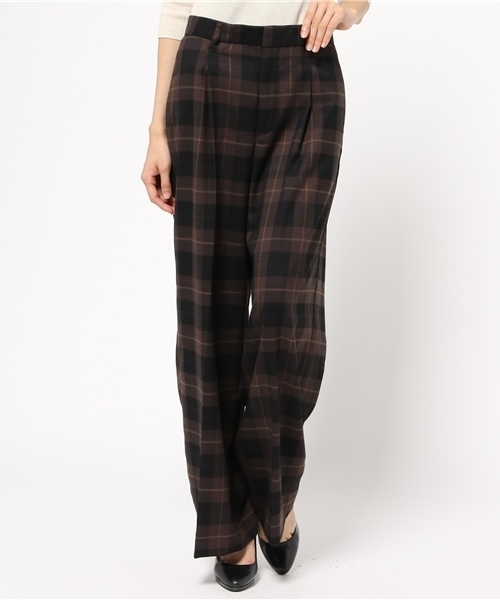 VIS（ビス）の「ワンタックワイドパンツ（その他パンツ・レディース・ダークブラウン/キャメル/ブルー系その他/ブラック・SMALL/MEDIUM）」の13枚目の写真