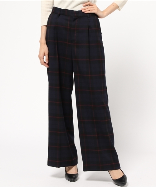 VIS（ビス）の「ワンタックワイドパンツ（その他パンツ・レディース・ダークブラウン/キャメル/ブルー系その他/ブラック・SMALL/MEDIUM）」の14枚目の写真