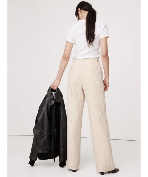Banana Republic（バナナリパブリック）の「ソーホー ハイライズ ワイドレッグ パンツ（その他パンツ・レディース・ブラック/ベージュ・4/8/2/0/6）」の3枚目の写真