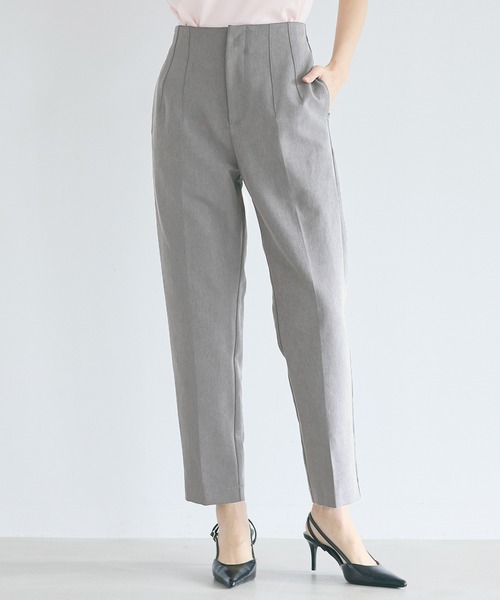 coca(coca)(コカ)の「イージーケア3Dストレッチハイウエストパンツ | セレモニー オフィス ママスーツ フォーマルウェア スーツ 卒業式(スラックス・レディース・ブラック/ライトベージュ/ストライプ/ネイビー/アイボリー/グレー/ブルー/ベージュ/チャコール/ワイン/A/B・L/M/XL/S)」の3枚目の写真