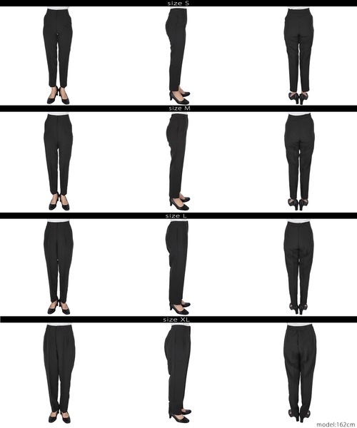 coca(coca)(コカ)の「イージーケア3Dストレッチハイウエストパンツ | セレモニー オフィス ママスーツ フォーマルウェア スーツ 卒業式(スラックス・レディース・ブラック/ライトベージュ/ストライプ/ネイビー/アイボリー/グレー/ブルー/ベージュ/チャコール/ワイン/A/B・L/M/XL/S)」の14枚目の写真