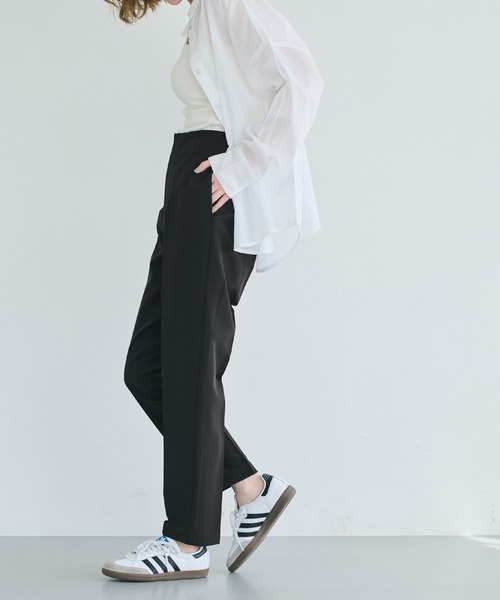 coca(coca)(コカ)の「イージーケア3Dストレッチハイウエストパンツ | セレモニー オフィス ママスーツ フォーマルウェア スーツ 卒業式(スラックス・レディース・ブラック/ライトベージュ/ストライプ/ネイビー/アイボリー/グレー/ブルー/ベージュ/チャコール/ワイン/A/B・L/M/XL/S)」の13枚目の写真