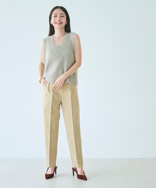 coca(coca)(コカ)の「イージーケア3Dストレッチハイウエストパンツ | セレモニー オフィス ママスーツ フォーマルウェア スーツ 卒業式(スラックス・レディース・ブラック/ライトベージュ/ストライプ/ネイビー/アイボリー/グレー/ブルー/ベージュ/チャコール/ワイン/A/B・L/M/XL/S)」の19枚目の写真