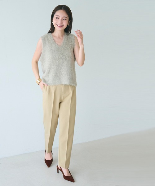 coca(coca)(コカ)の「イージーケア3Dストレッチハイウエストパンツ | セレモニー オフィス ママスーツ フォーマルウェア スーツ 卒業式(スラックス・レディース・ブラック/ライトベージュ/ストライプ/ネイビー/アイボリー/グレー/ブルー/ベージュ/チャコール/ワイン/A/B・L/M/XL/S)」の21枚目の写真