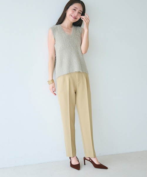 coca(coca)(コカ)の「イージーケア3Dストレッチハイウエストパンツ | セレモニー オフィス ママスーツ フォーマルウェア スーツ 卒業式(スラックス・レディース・ブラック/ライトベージュ/ストライプ/ネイビー/アイボリー/グレー/ブルー/ベージュ/チャコール/ワイン/A/B・L/M/XL/S)」の22枚目の写真