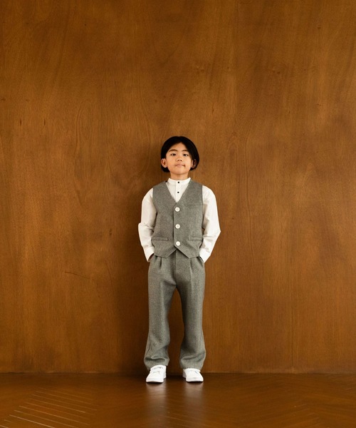 LOWRYS FARM(ローリーズファーム)の「メランジツイルベスト 241038(ベスト・キッズ・チャコールグレー/ブラウン/グレー・140cm/150cm/110cm/120cm/130cm)」の5枚目の写真