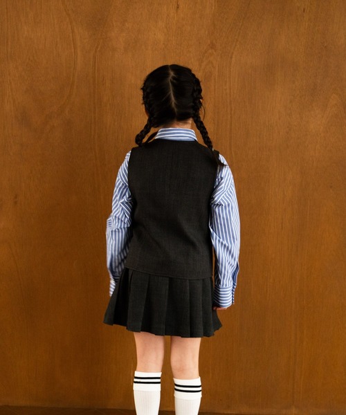 LOWRYS FARM(ローリーズファーム)の「メランジツイルベスト 241038(ベスト・キッズ・チャコールグレー/ブラウン/グレー・140cm/150cm/110cm/120cm/130cm)」の13枚目の写真