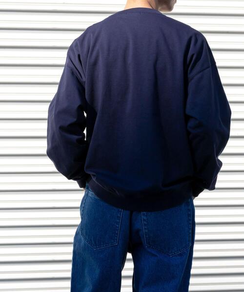 FORK&SPOON（フォークアンドスプーン）の「FORK&SPOON　ハイツイストジャージーロングスリーブカットソー（Tシャツ/カットソー・メンズ・アイボリー/ネイビー・4/5）」の12枚目の写真