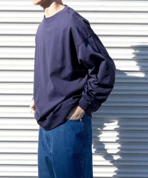 FORK&SPOON（フォークアンドスプーン）の「FORK&SPOON　ハイツイストジャージーロングスリーブカットソー（Tシャツ/カットソー・メンズ・アイボリー/ネイビー・4/5）」の13枚目の写真