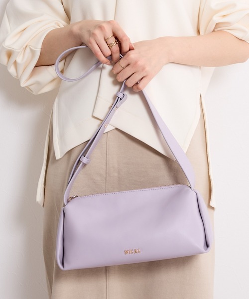 NICAL(ニカル)の「【本革】【NICAL】スクエアショルダーバッグ/554180(ショルダーバッグ・レディース・ブラック/アイボリー/ピンク・FREE)」の3枚目の写真