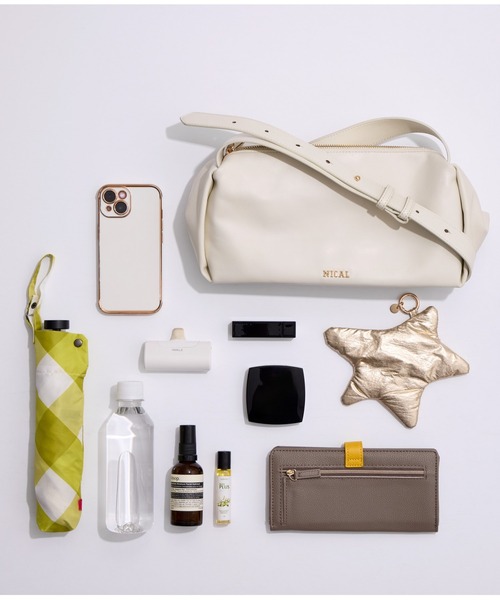 NICAL(ニカル)の「【本革】【NICAL】スクエアショルダーバッグ/554180(ショルダーバッグ・レディース・ブラック/アイボリー/ピンク・FREE)」の4枚目の写真