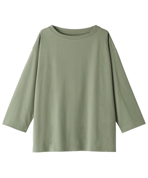 無印良品(ムジルシリョウヒン)の「婦人 天竺編みボートネック七分袖Tシャツ(Tシャツ/カットソー・レディース・ブラック/スモークピンク/ホワイト/ライトグレー/ダークグレー/スモーキーグリーン系/ブルー系・XS/XL/L/M/S)」の18枚目の写真