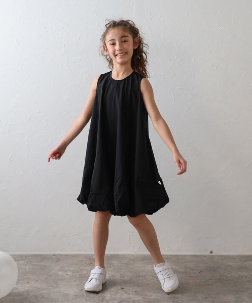 3-10才対応】裾バルーン撥水ノースリワンピ（ワンピース）｜BONJOUR