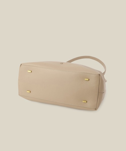 ROPE'（ロペ）の「横型レザートートバッグ【A4対応】（トートバッグ・レディース・ブラック/ベージュ・FREE）」の12枚目の写真