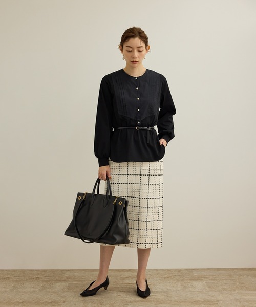 ROPE'（ロペ）の「横型レザートートバッグ【A4対応】（トートバッグ・レディース・ブラック/ベージュ・FREE）」の20枚目の写真