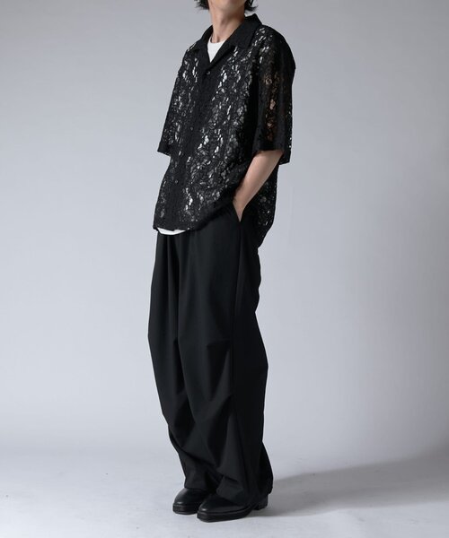Lui's フラワーレースシャツ　25ss 未使用 セール】フラワーレースシャツ 25ss（シャツ/ブラウス）｜Lui's