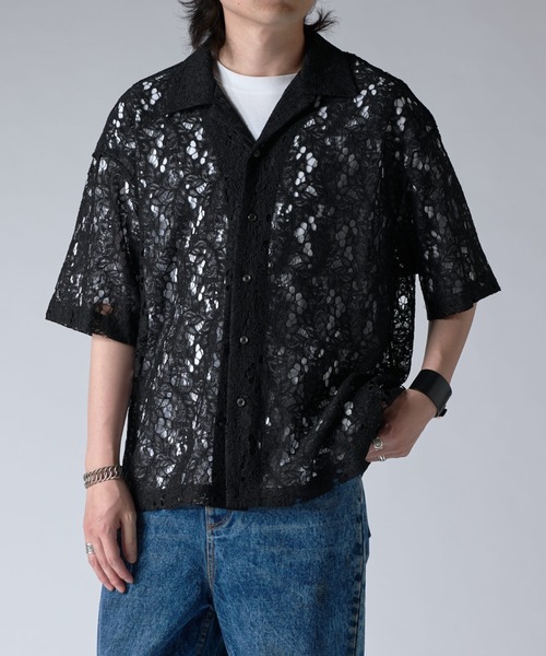 セール】フラワーレースシャツ 25ss（シャツ/ブラウス）｜Lui's
