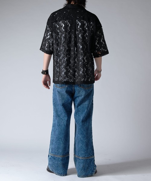 Lui's(ルイス)の「フラワーレースシャツ 25ss(シャツ/ブラウス・メンズ・オフホワイト/パープル/ブラック・M/S)」の15枚目の写真